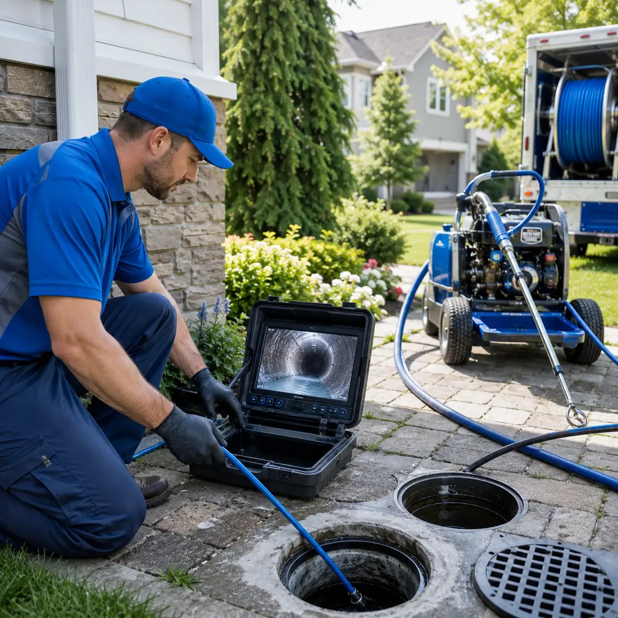 Outdoor drain cleaning professionals serving Columbus, MI