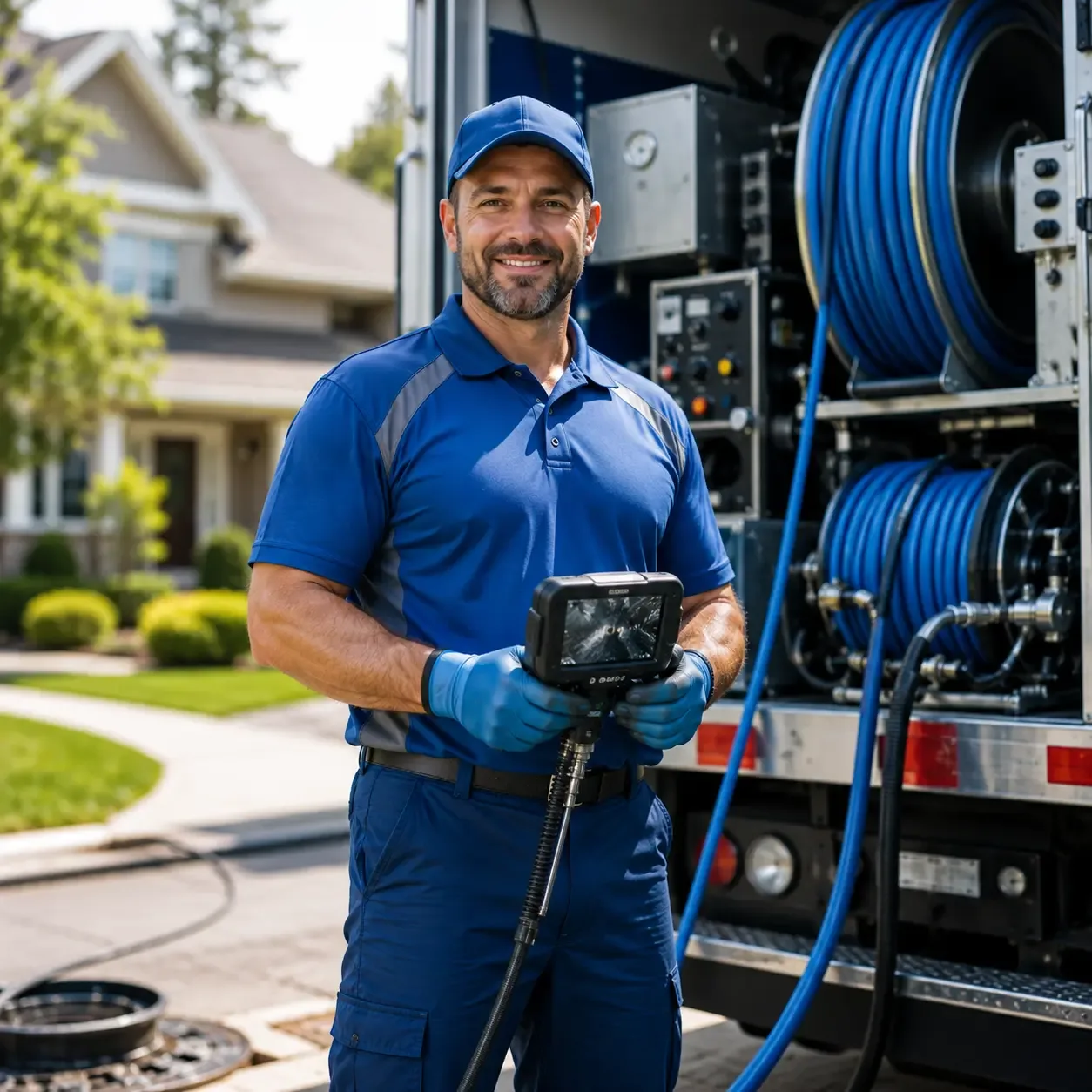 Local outdoor drain cleaning specialists in Columbus, MI